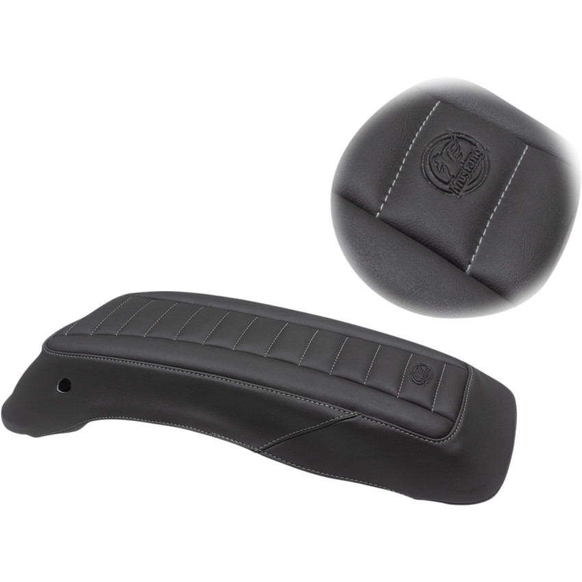 Saddlebag Lid Cover - Deluxe Black/Gray