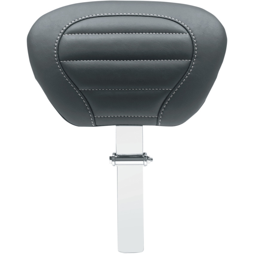 One-Piece Deluxe Touring Removable Driver Backrest - Black/Gray