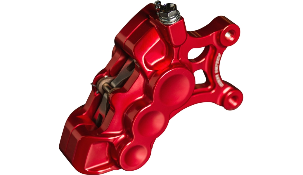 6-Piston Differential Bore Front Brake Caliper for 11.8in. Rotors - Left Side - Red