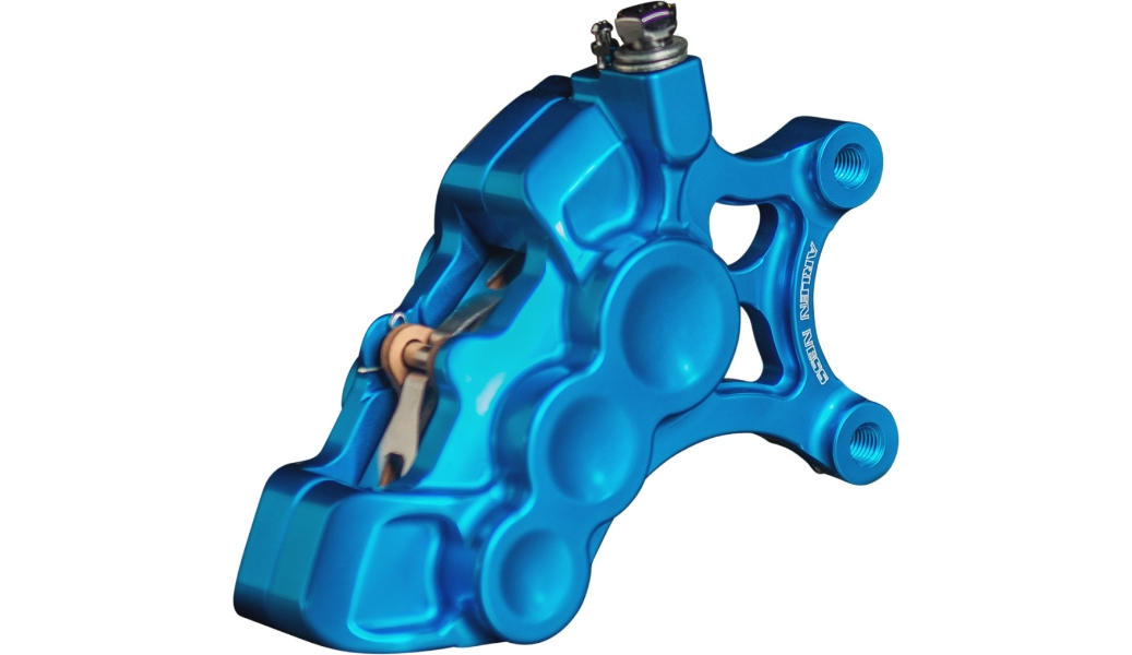 6-Piston Differential Bore Front Brake Caliper for 11.8in. Rotors - Right Side - Blue