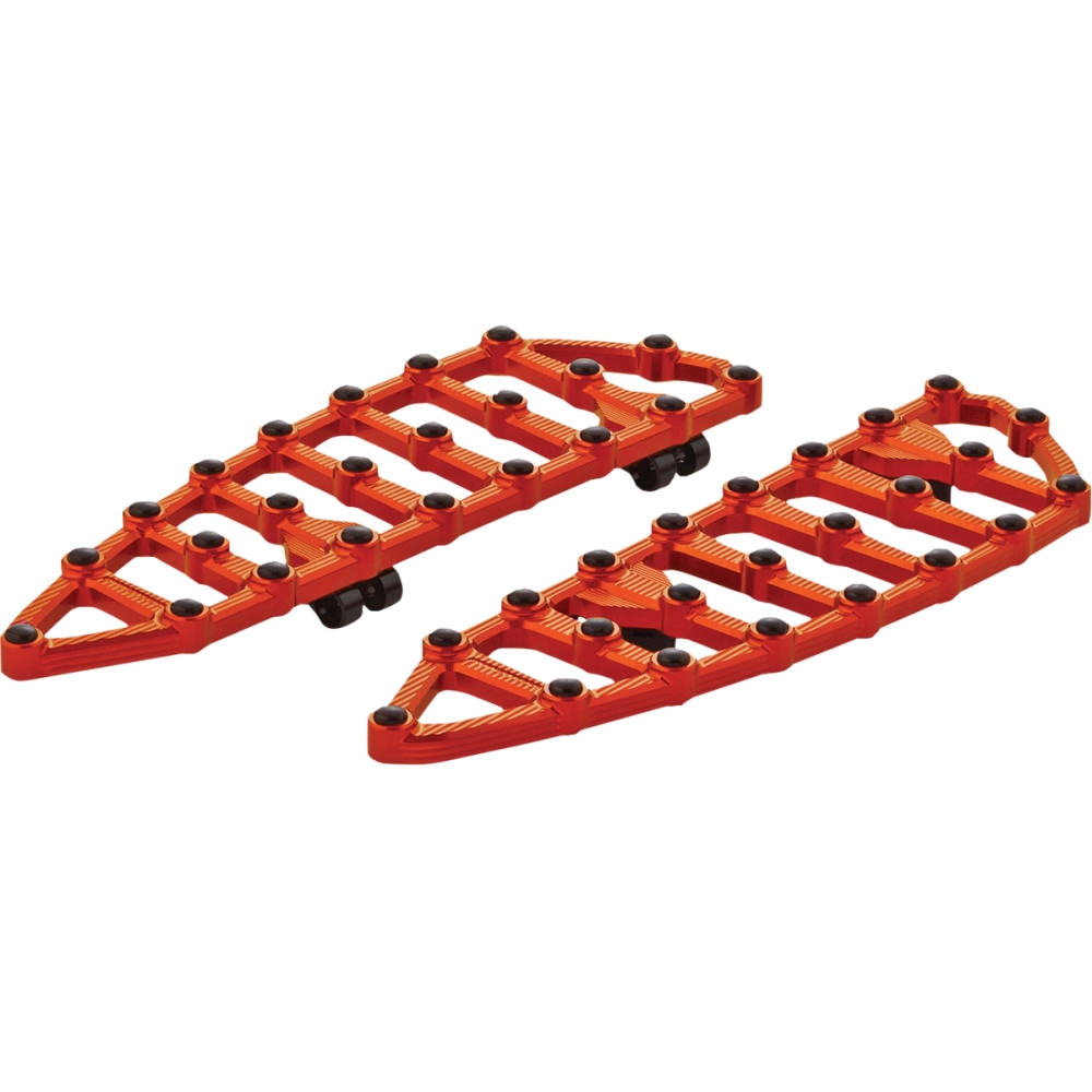 MX Driver Floorboards - Orange Anodized