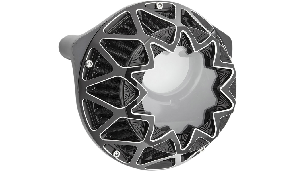 Crossfire Air Cleaner - Black Anodized with Machined Accents