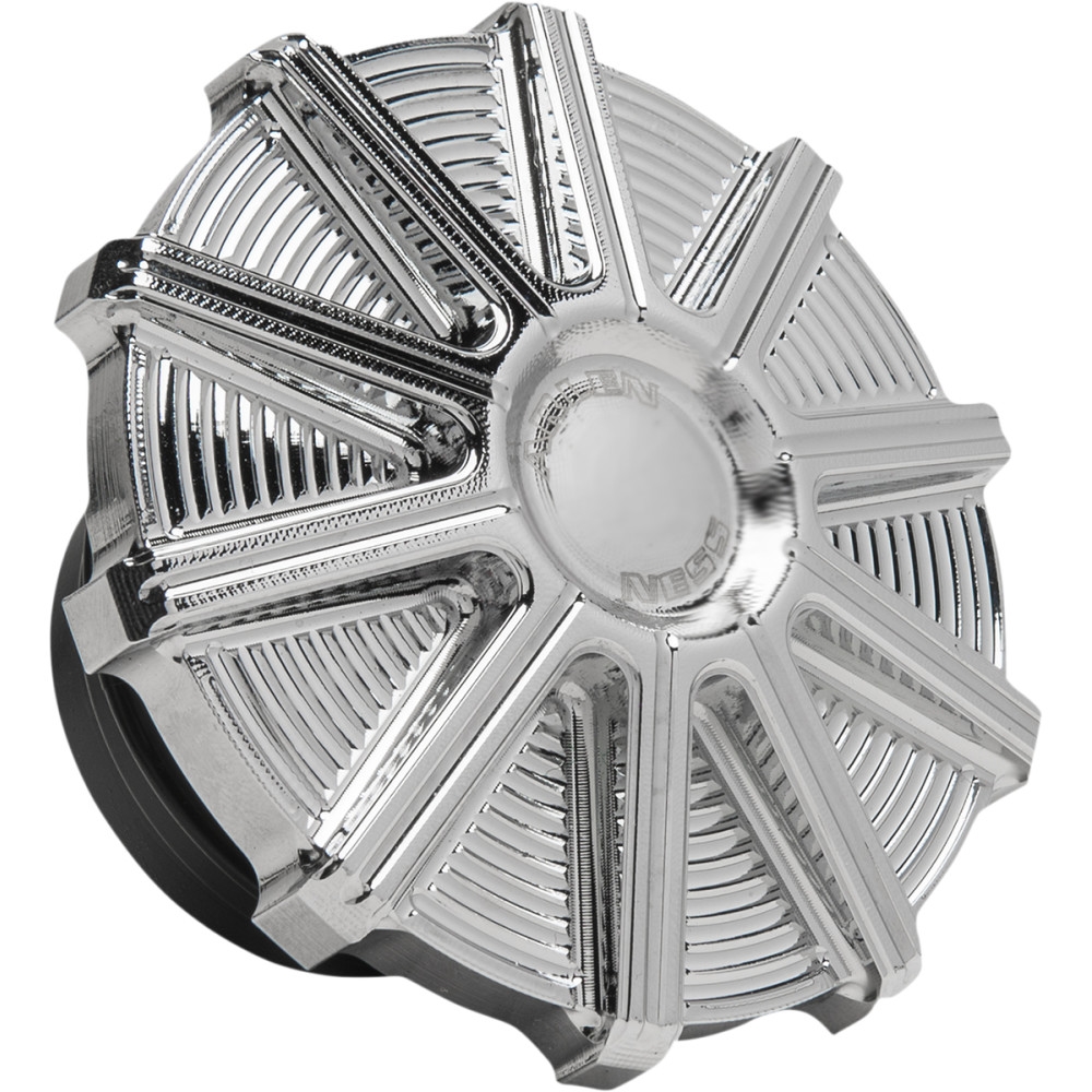 Vented Gas Cap - 10-Gauge - Chrome