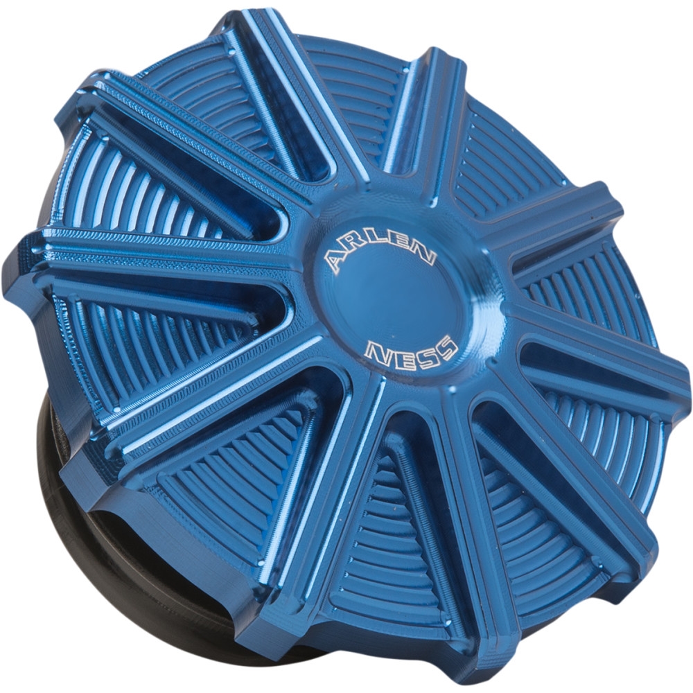 Vented Gas Cap - 10-Gauge - Blue Anodized