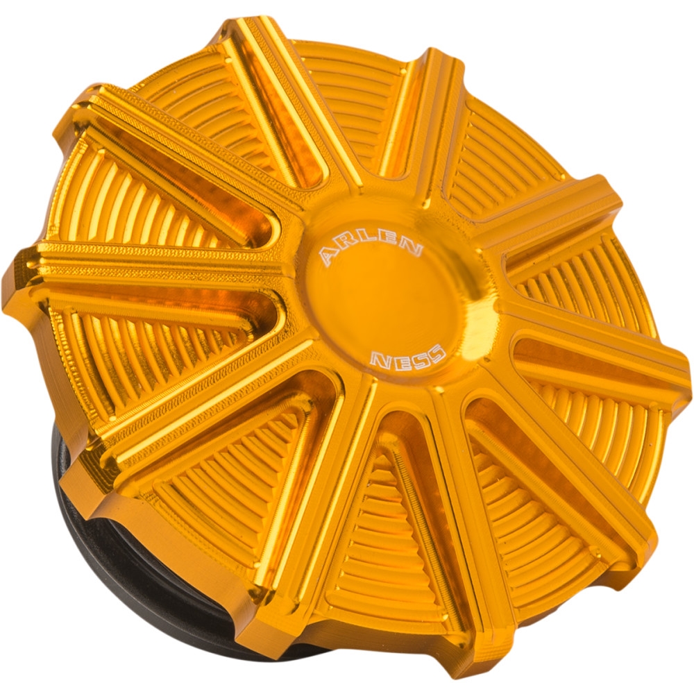 Vented Gas Cap - 10-Gauge - Gold Anodized