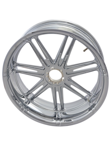 Forged Billet 7 Valve Rear Rims - 18in. x 5.50in. - Chrome