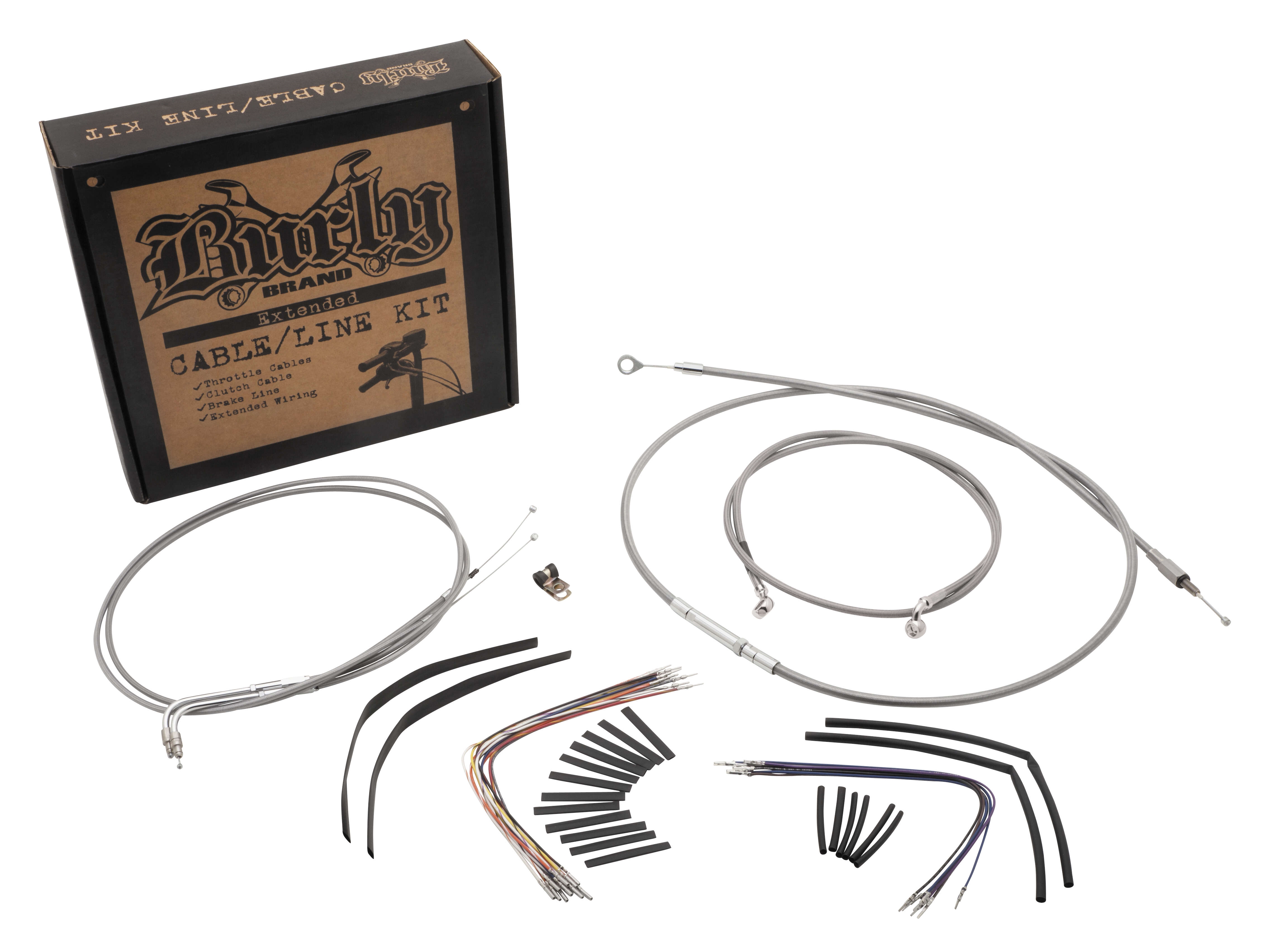 Cable and Brake Line Kit - Stainless Braid