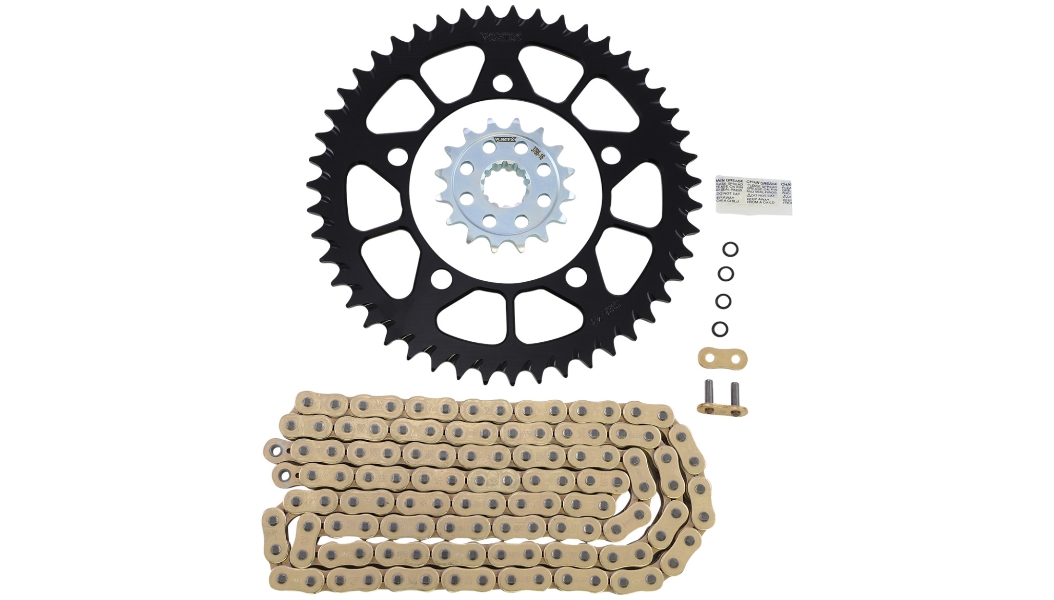 HFRA Hyper Fast 520 Conversion Chain and Sprocket Kit - Gold