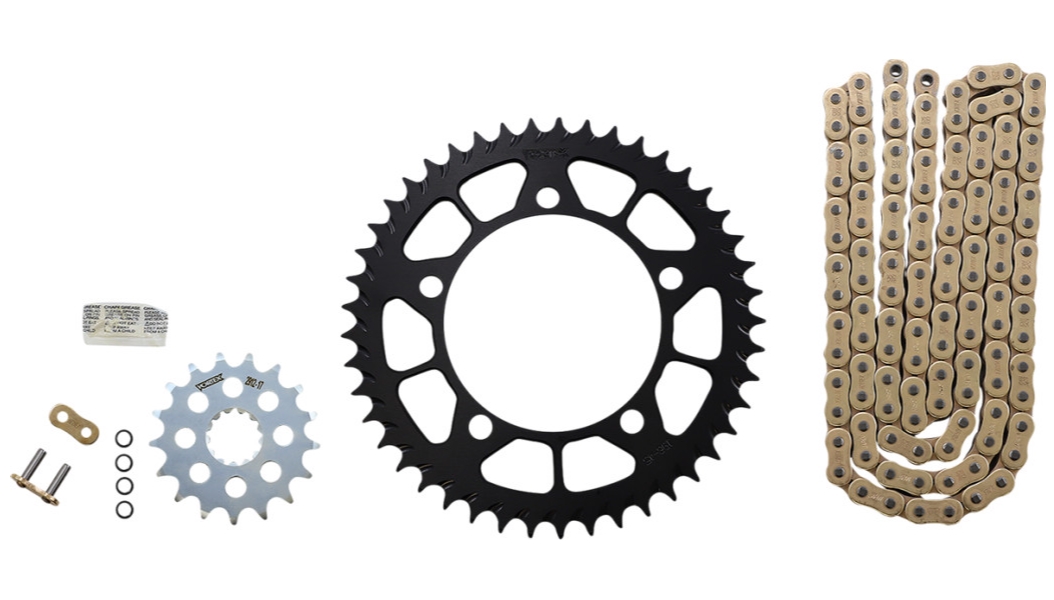 SSA Super Street 525 Conversion Chain and Sprocket Kit - Gold