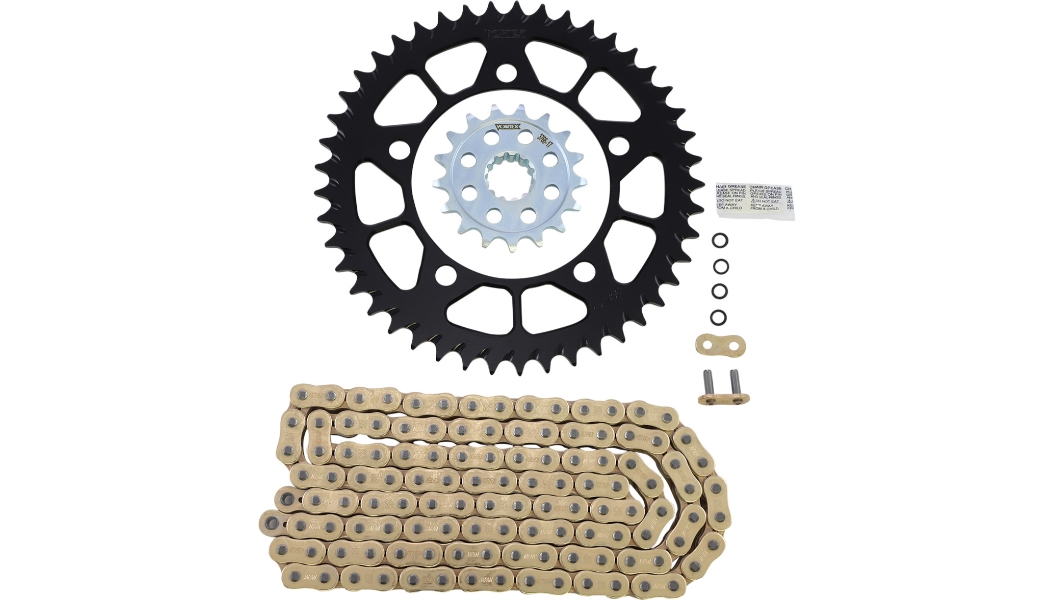 SSCA Super Street 525 Conversion Chain and Sprocket Kit - Gold