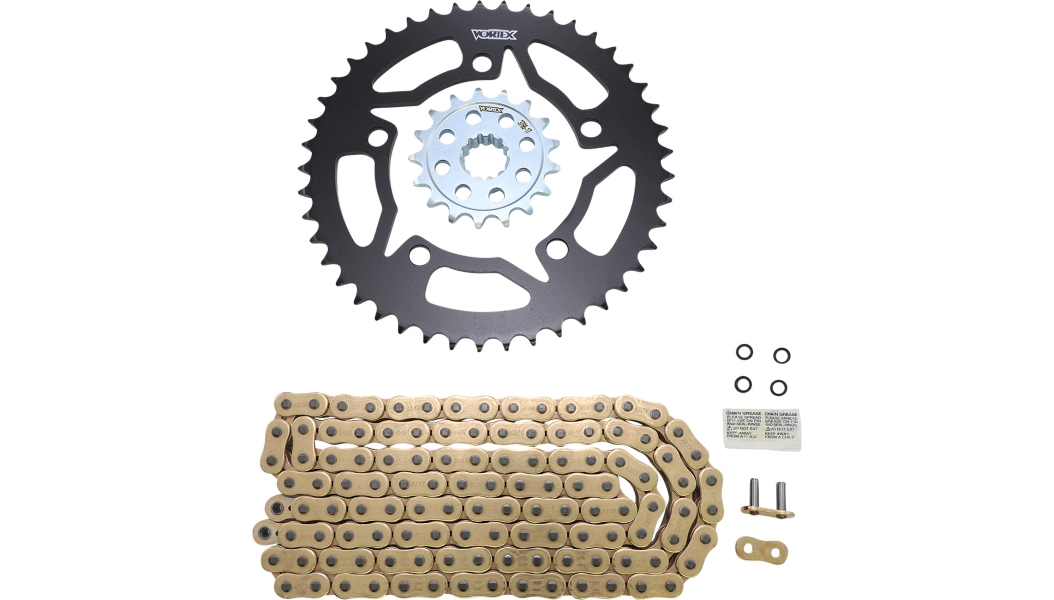 SSCS Super Street 520 Street Conversion Chain and Sprocket Kit - Gold