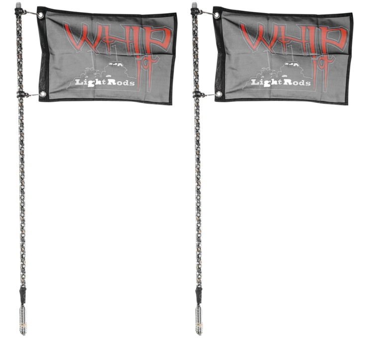 Premium Bluetooth Chasing and Light Rods - Pair - Black - 3ft.