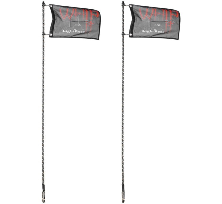 Premium Bluetooth Chasing and Light Rods - Pair - Black - 5ft.