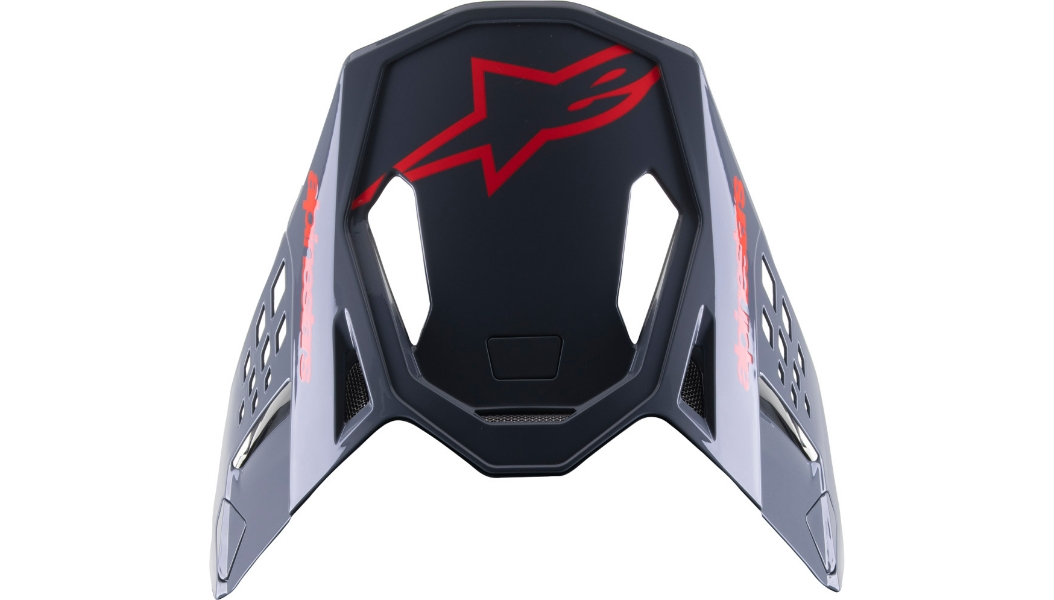 Visor for Supertech M8 Radium 2 Helmets - Gloss Black/Red