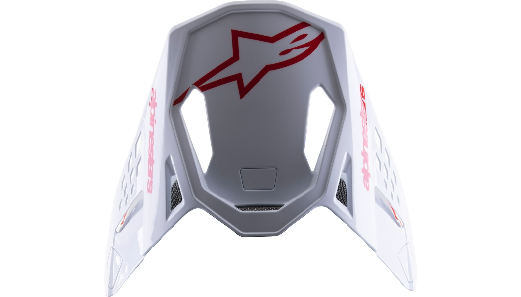 Visor for Supertech M8 Radium 2 Helmets -  Gloss Red/White