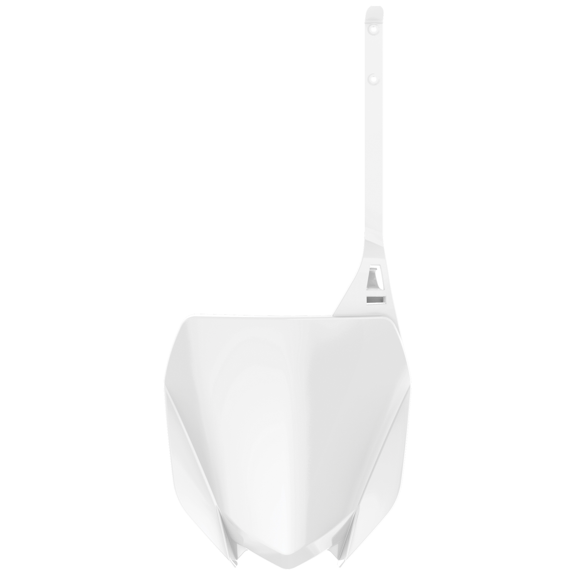 Front Number Plate - White