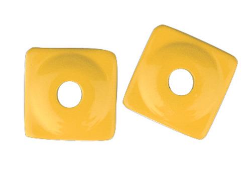 Square Digger Aluminum Support Plates - 5/16in. - Yellow (96pk.)