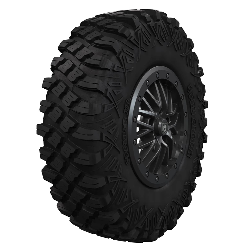Pro Armor 5302 Beadlock Crawler XR Wheel and Tire Set - 33x15 - Matte Black