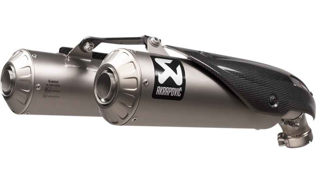 Slip-On Line Dual Exhaust - Titanium Muffler