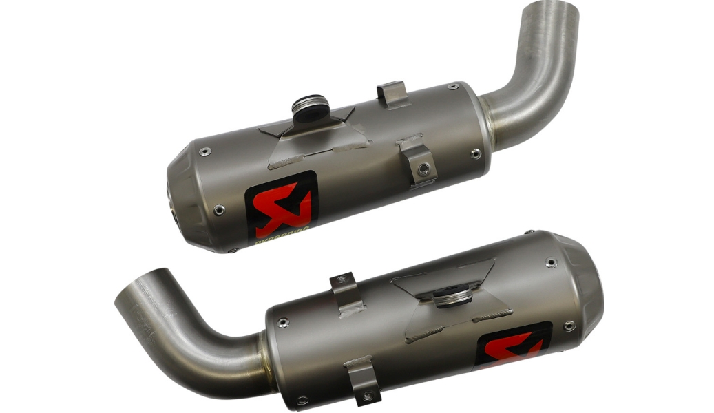 Slip-On Line Dual Exhaust - Titanium Muffler