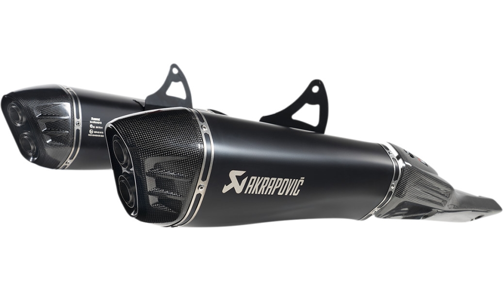 Slip-On Line Dual Exhaust - Titanium Muffler