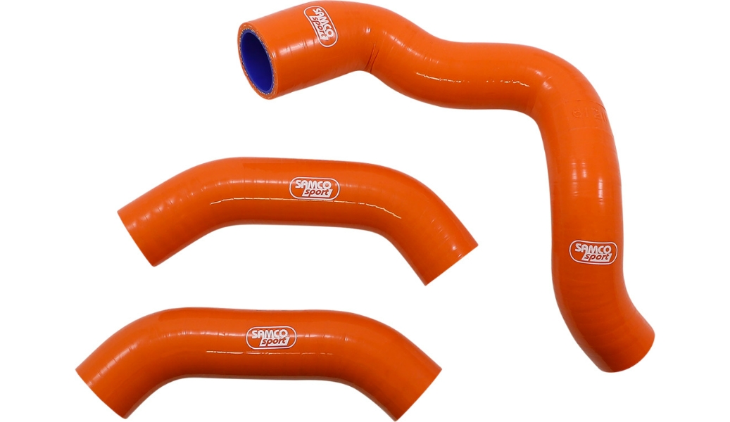 Race Fit Radiator Hose Kit without Clamps - Orange
