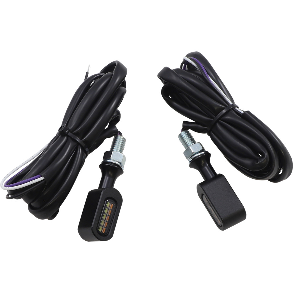 Universal Front LED Marker Light - Matte Black - Smoke Lens