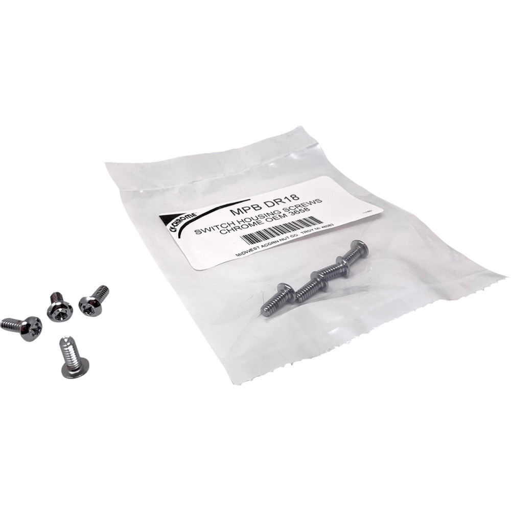 Switch Housing Screw Kit - Chrome/Plated