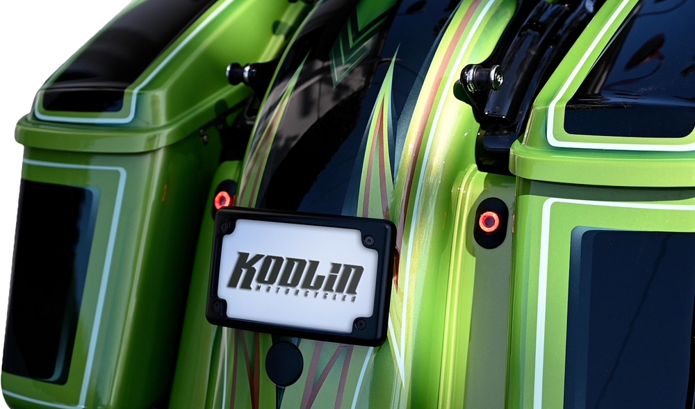 Curved LED License Plate Kit - Black