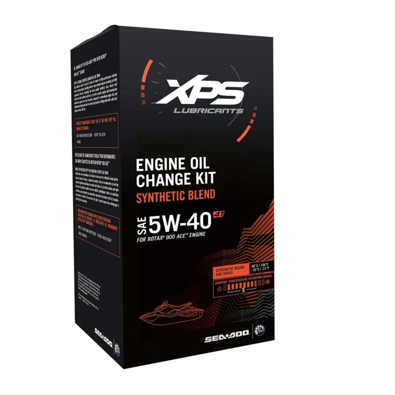 XPS 4-Stroke Synthetic Blend Oil Change Kit - 5W40 - Rotax 900 ACE