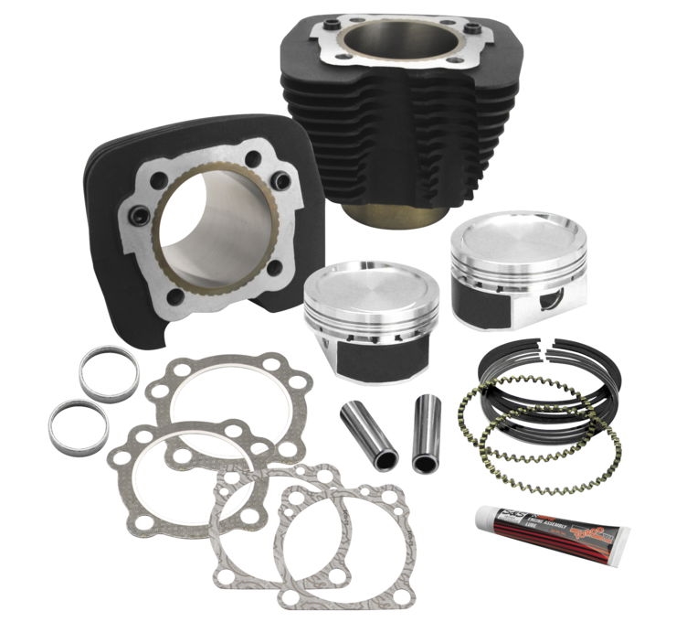 Cylinder and Piston Conversion Kit - Wrinkle Black