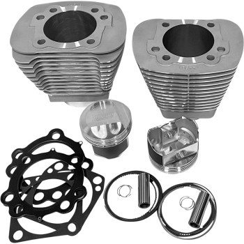 Bolt-On Big Bore Kit (85in. Domed) - Bore 3-9/16in. - 10.3:1 Compression - Silver