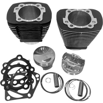 Monster Big Bore Kit (109in.) - Bore 3-7/8in. - 10.0:1 Compression - Black/Highlighted Fins