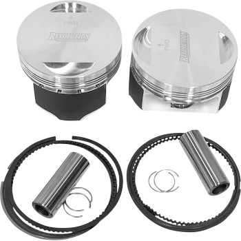 Big Bore Piston Kit (85in. Flat Top) - Bore 3-9/16in. - Stroke 4-41/4in. - Comprension 9.0:1