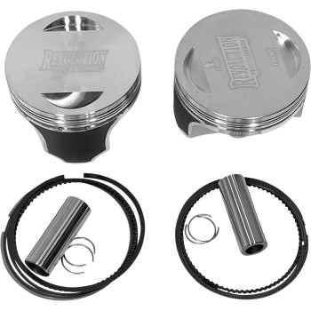 Big Bore Piston Kit (100in. Flat Top) Bore 3-7/8in. - Stroke 4-1/4in. - 9.5:1 Compression