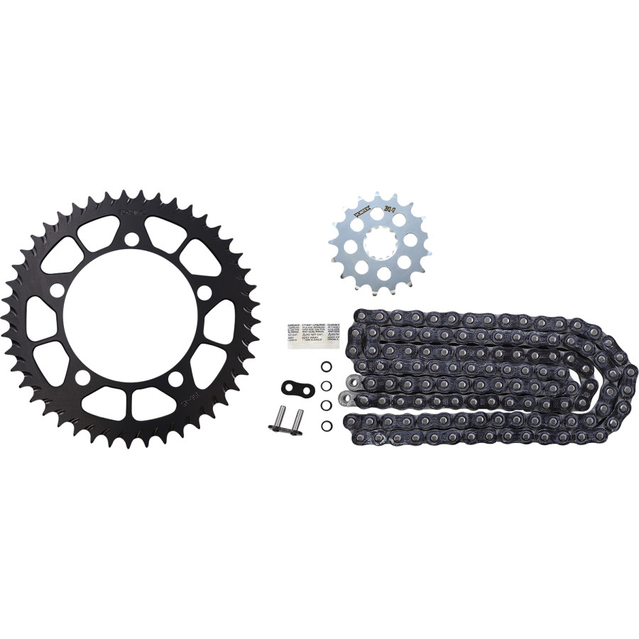 SSA Super Street 525 Conversion Chain and Sprocket Kit - Black