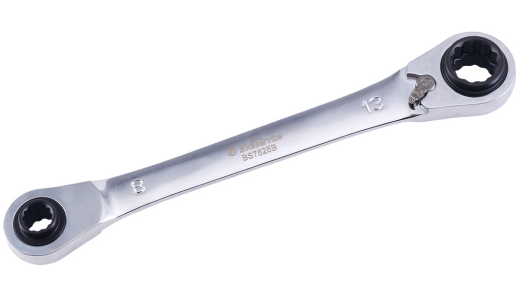 4-In-1 Reversible Ratchet Wrench - 8x10mm/12x13mm