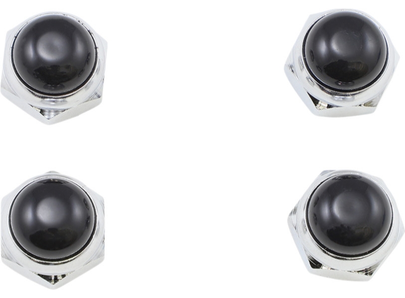 Nut Rocker Shaft - Black/Chrome