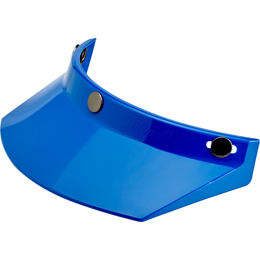 3-Snap Moto Helmet Visor - Blue