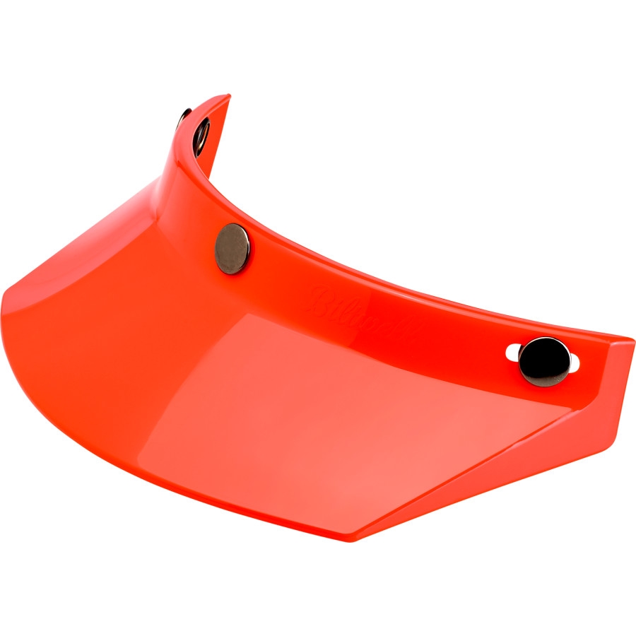 3-Snap Moto Helmet Visor - Orange
