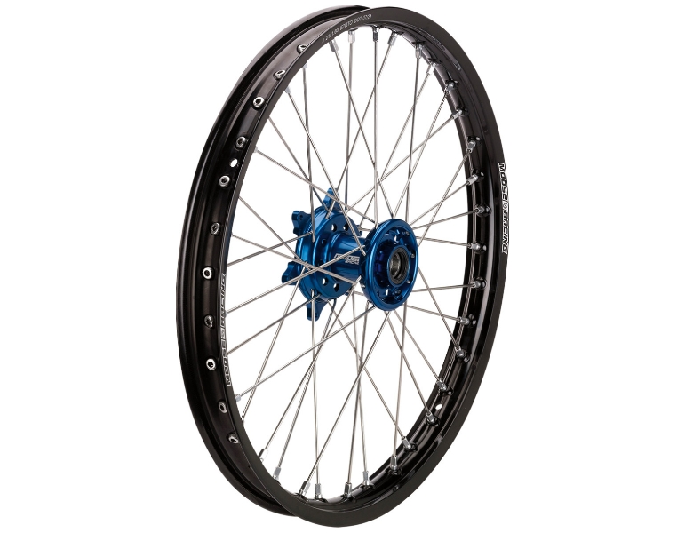 SX-1 Complete Front Wheel - 21in. x 1.60in. - Black Wheel/Blue Hub