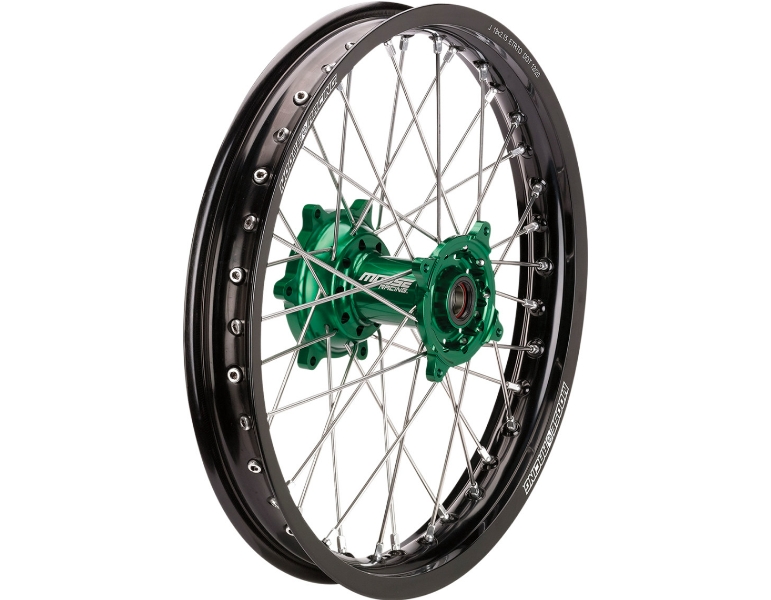 SX-1 Complete Rear Wheel - 19in.x2.15in. - Black Wheel/Green Hub