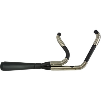 Assault 2-into-1 Exhaust - Black/Stainless