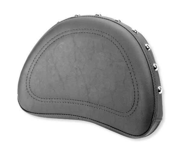 Contoured Sissy Bar Pad for Explorer Special Style Seat - Chrome Studded - 10in. x 8in.