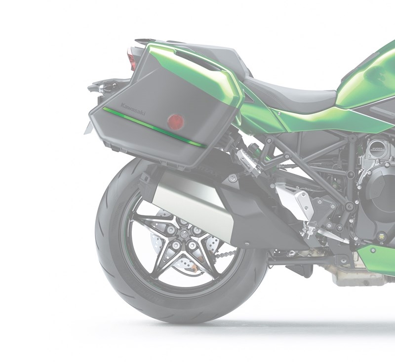 KQR 28 Liter Hard Saddlebag Set - 28L. -  Emerald Blaze Green