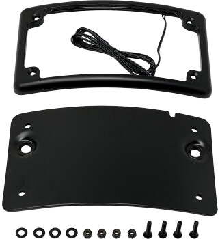 Curved License Plate - Black