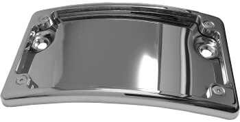 Curved License Plate - Chrome