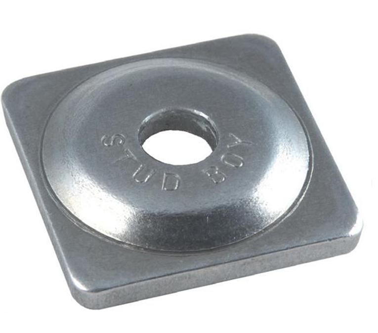 Square Backer Plates - Aluminum - Silver - 7mm Thread