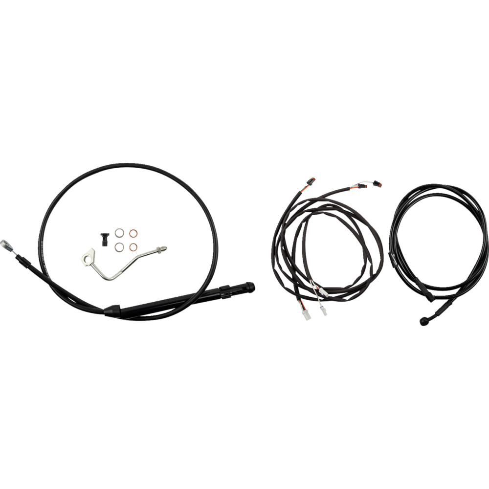 Extended Cable/Brake Line Kit for 13in. Ape Handlebar - Black