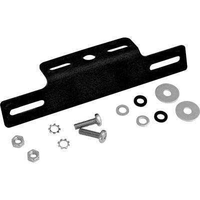 Black Aluminum License Mount with Turn Signal Brackets